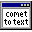 Comet to text icon icon